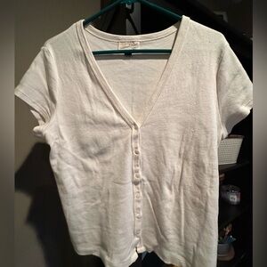 Women's White Button-Up Top Universal Threads from Target